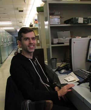 Wyatt Gaswick Young man in herbarium.